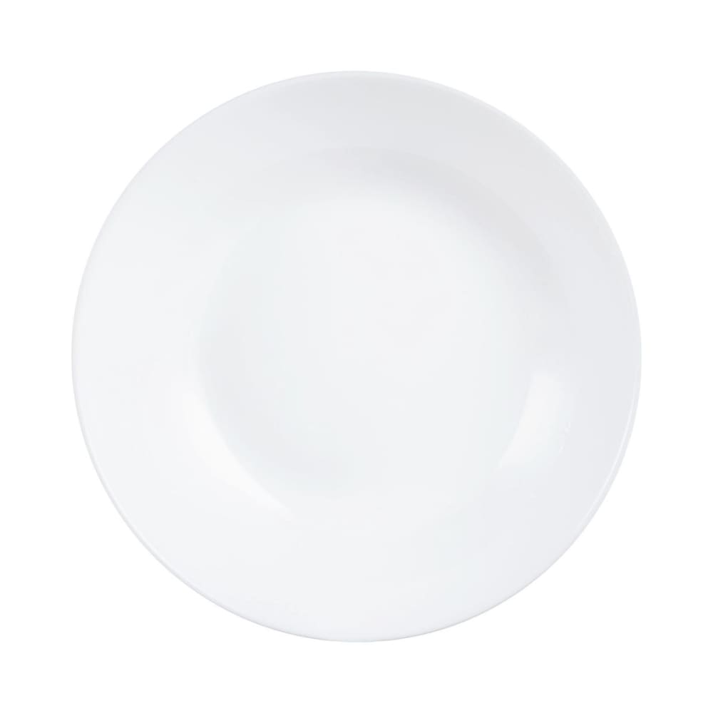 6 assiettes creuses blanches 20 cm