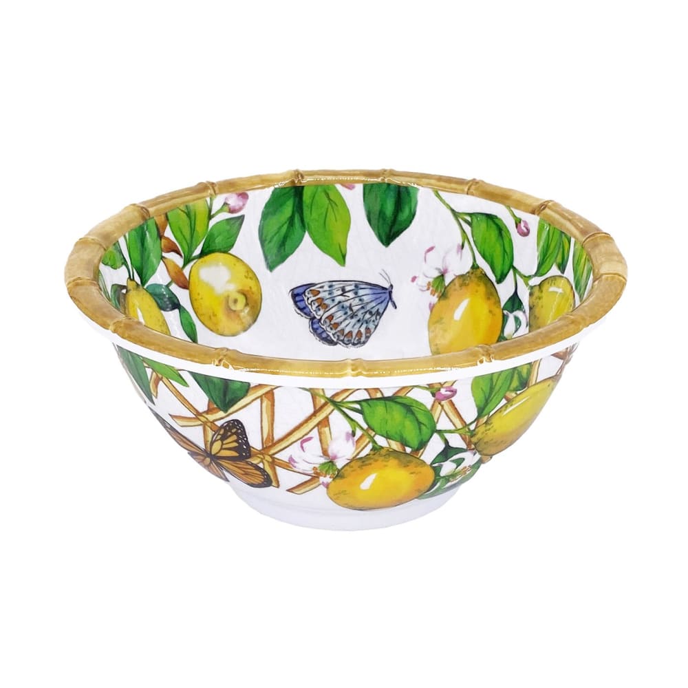 Bol en mélamine décoré par des citrons Bol en mélamine décoré par des citrons