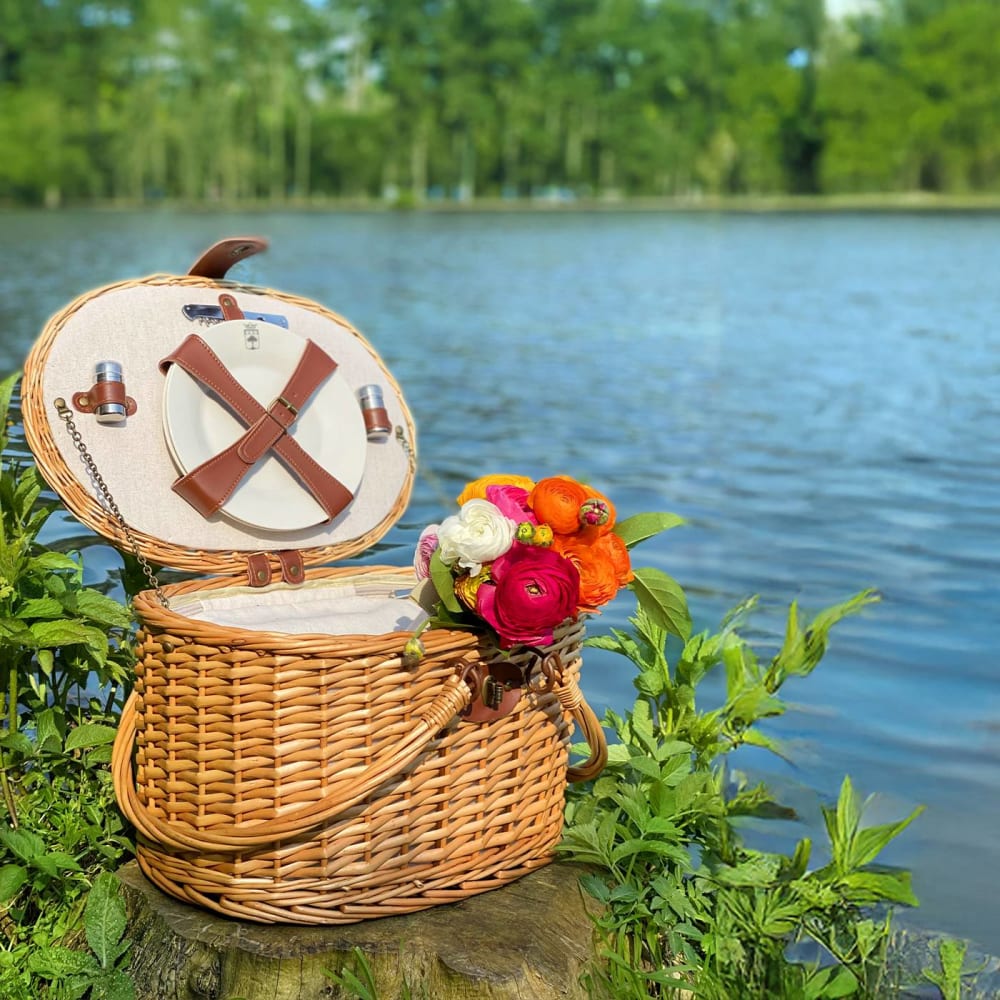 Panier pique-nique en osier Rivoli - 2 personnes