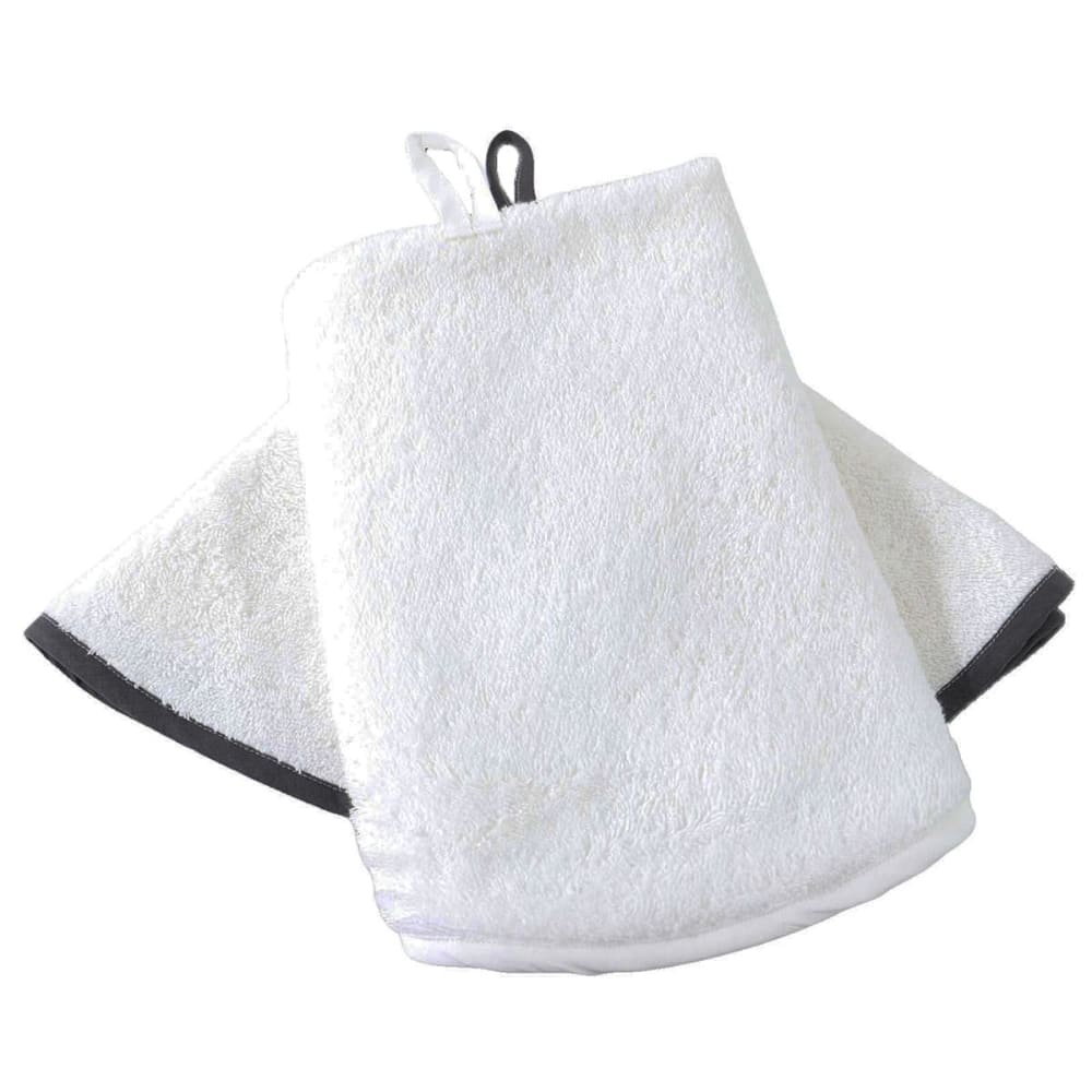 Lot de 2 essuies mains en coton blanc