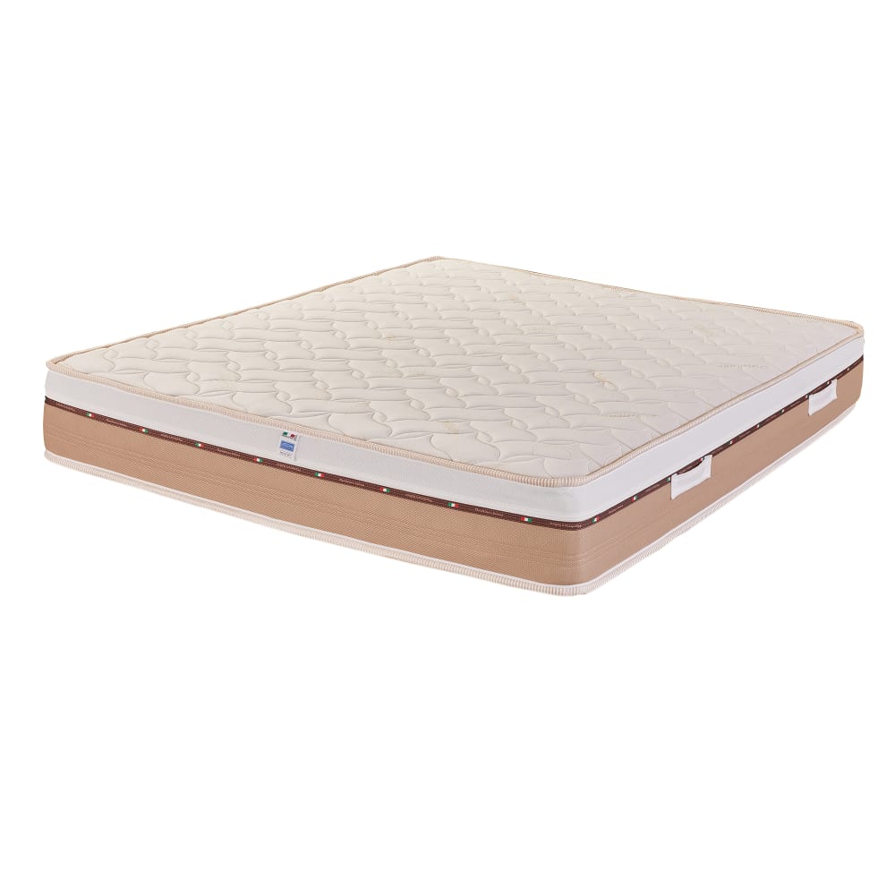 Materasso 800 Molle Insacchettate Memory 11 zone Sfoderabile120x190x26 - Bianco - Öko-Tex Zertifikat - Spugna
