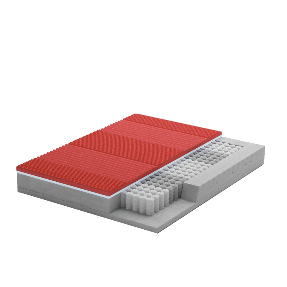 Materasso Molle e Memory da 7 cm 13 zone Silver Ice 120x200x30 -