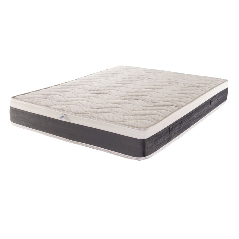 Materasso 800 Molle e Memory Ylang 14 zone Tencel Cool 80x200x25 - Bianco - Öko-Tex Zertifikat - Spugna