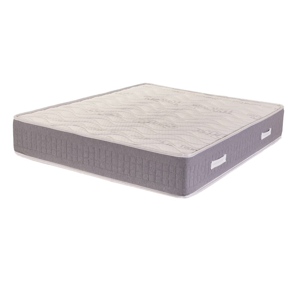 Materasso 800 Molle Indipendenti Memory Aloe 15 zone 120x200x30 - Bianco - Öko-Tex Zertifikat - Spugna