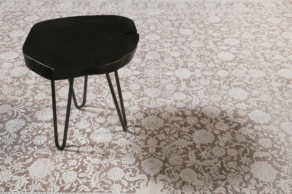 Tapis classique toucher soyeux vintage beige à relief 120x170 — vue 3