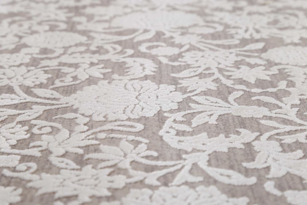 Tapis classique toucher soyeux vintage beige à relief 120x170 — vue 4