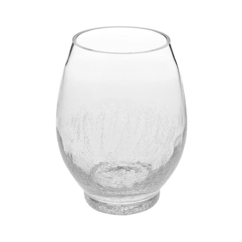 Photophore arrondi en verre soufflé transparent h25 — vue 4