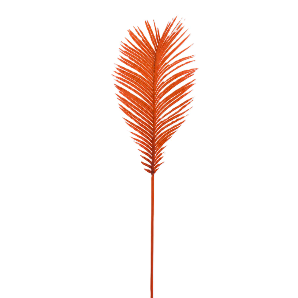 Sia Deco Künstliches Palmfarnlaub H50, Rot style modern Rot Pvc - Polyvinlychlorid