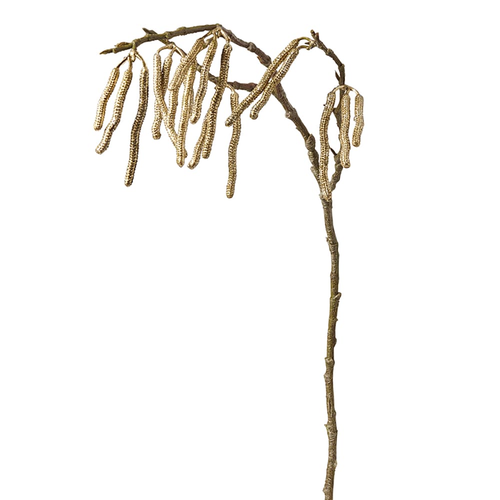 Branche métallique tombante artificielle dorée h67 — vue 4