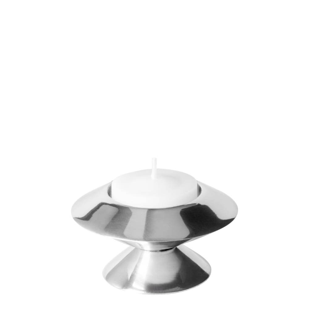 Sia Deco Kerzenhalter aus Aluminium H6, Silber style modern Silber Aluminium