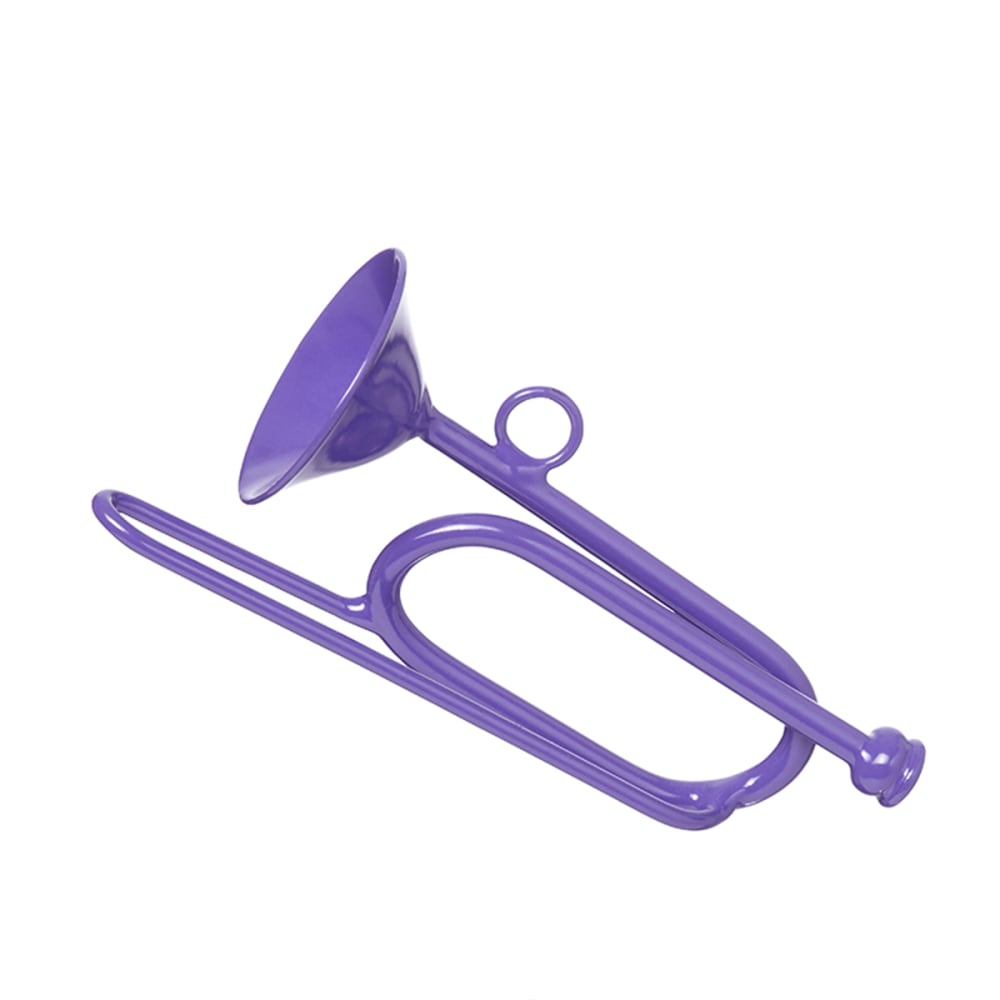 Suspension de noël décorative trompette en fer violet L10