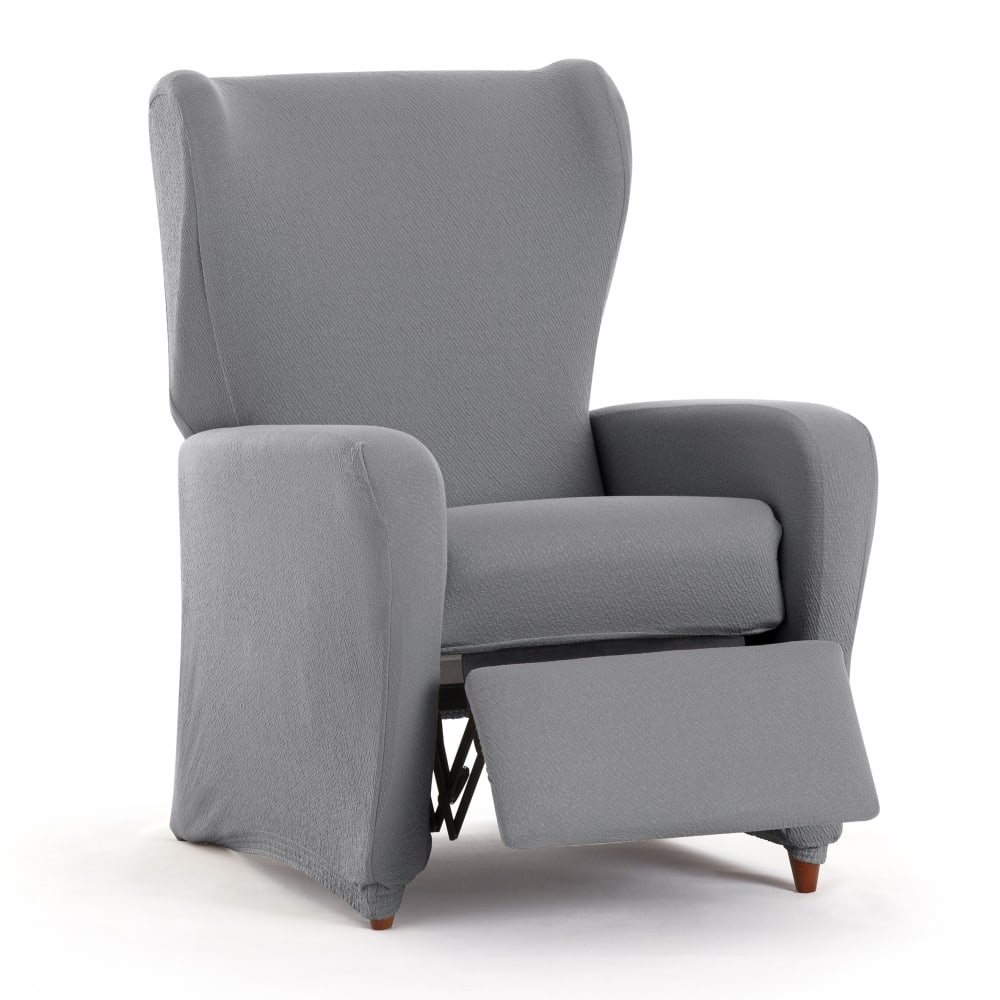 Housse de fauteuil relax extensible gris 60  75