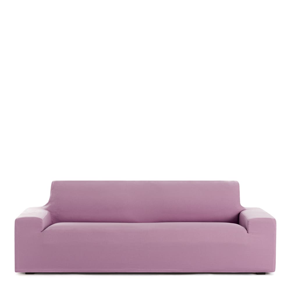 Housse de canapé 3 places extensible rose 180  210 cm