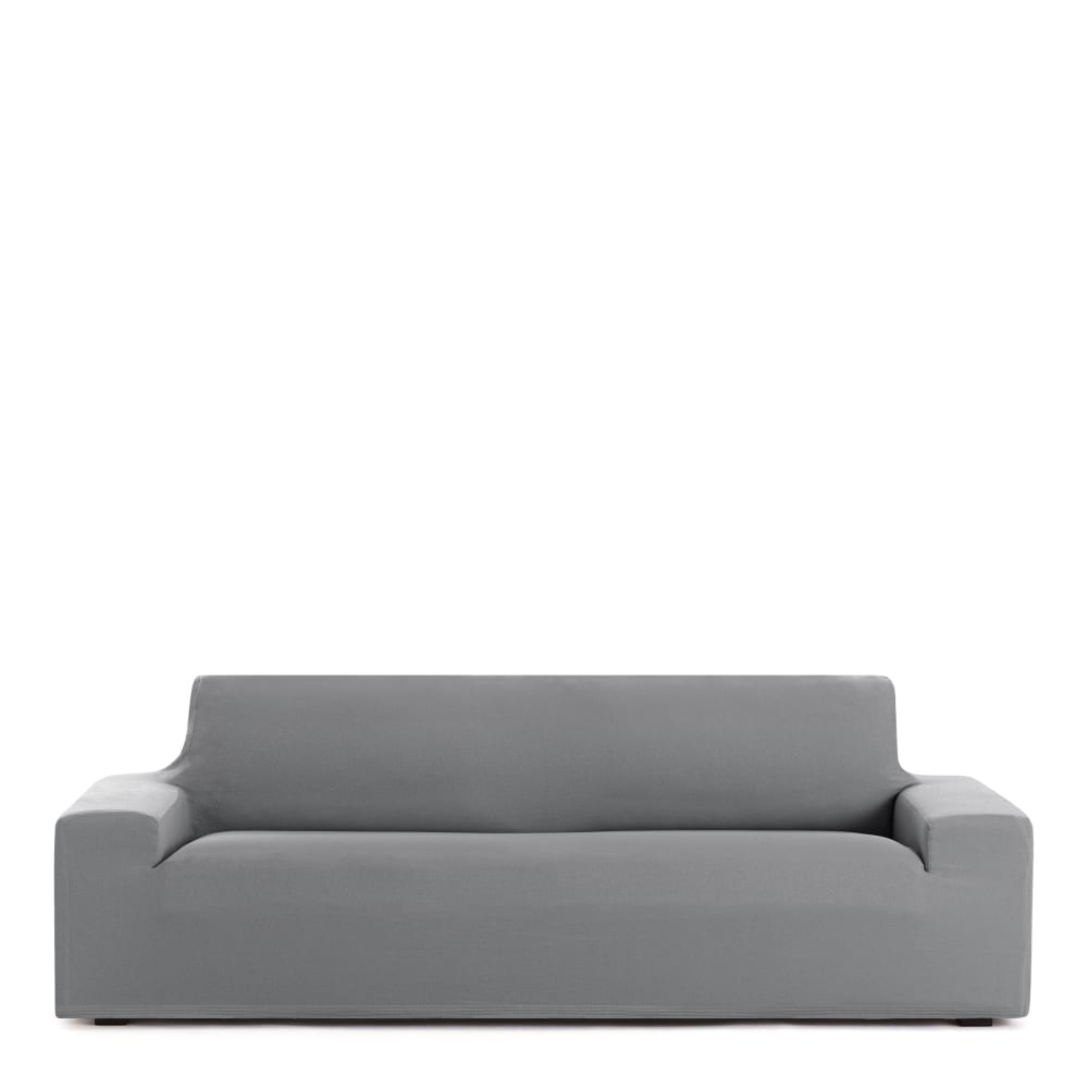 Housse de canapé 3 places extensible gris 180  210 cm