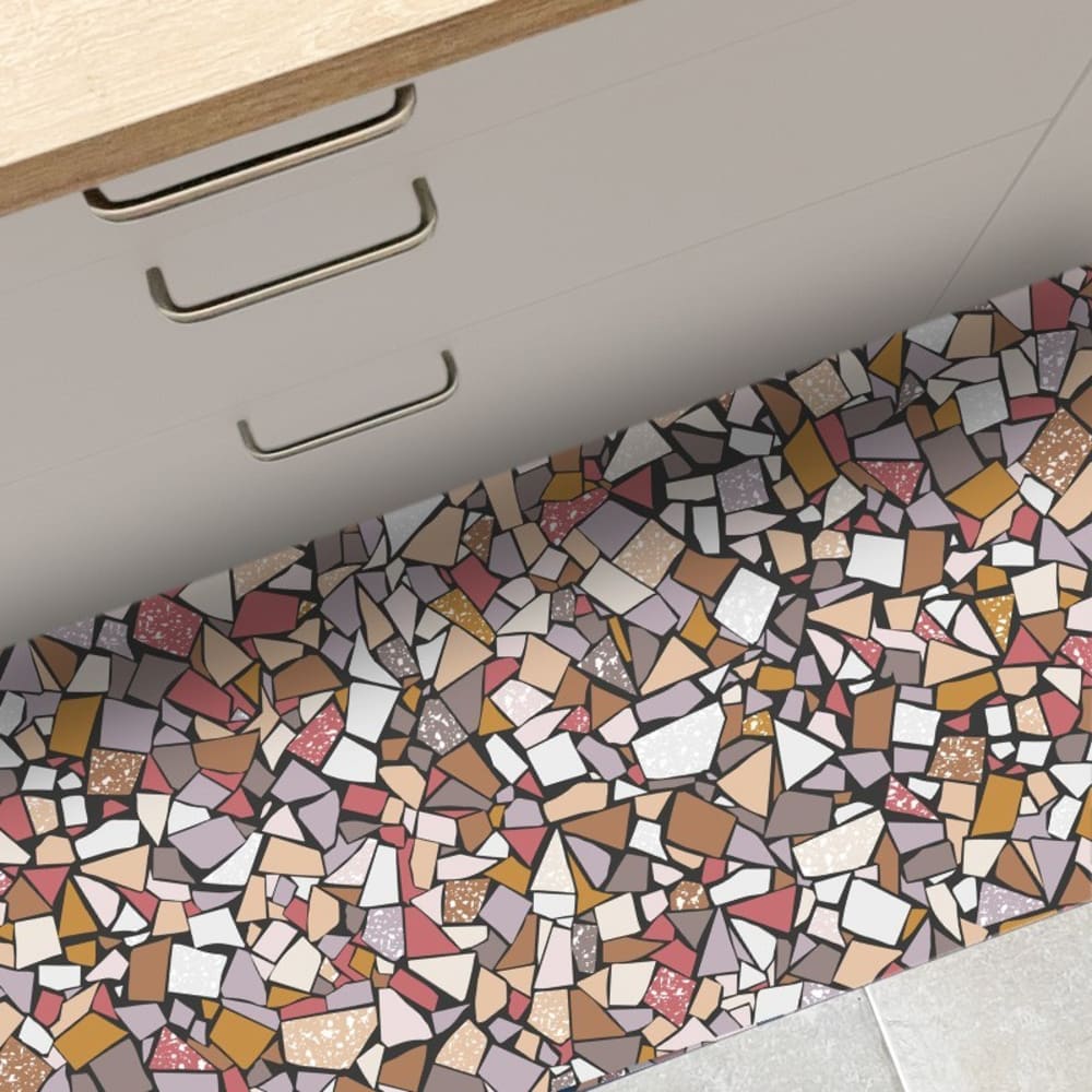 Tapis antidérapant - vinyle - int./ext. - Multicolore - 120x200cm
