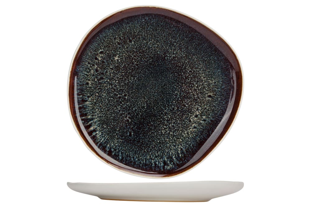Assiette à dessert en Grès, vert, D21,5 cm