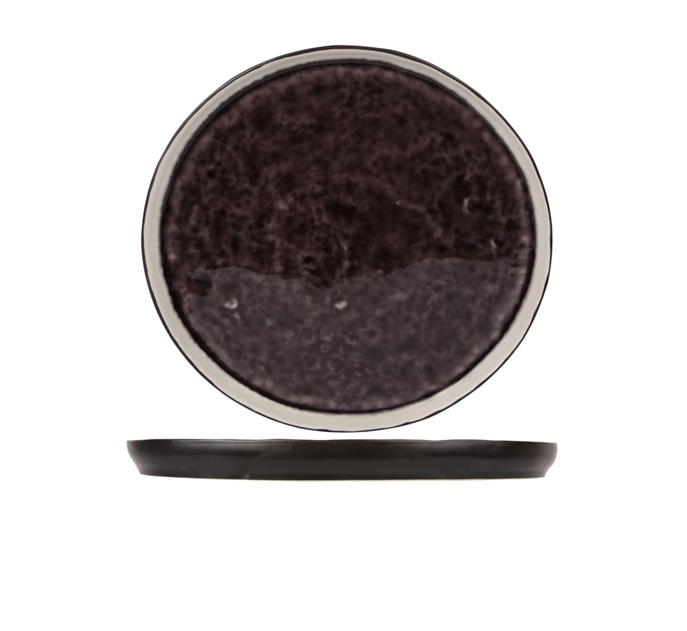 Cosy & Trendy 6er-Set Dessertteller aus Steingut, violett, D21,5 cm - Steingut