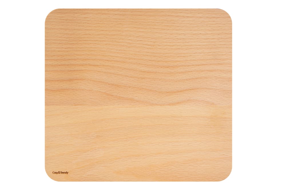 Planche à découper en Bois d'Hêtre, marron, 24X21 cm