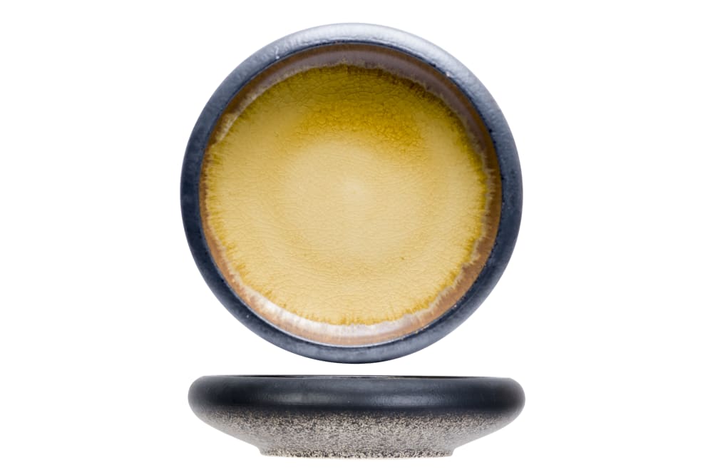 Cosy & Trendy 12er-Set Aperitifschälchen aus Steingut, gelb, D9,6 cm - Steingut