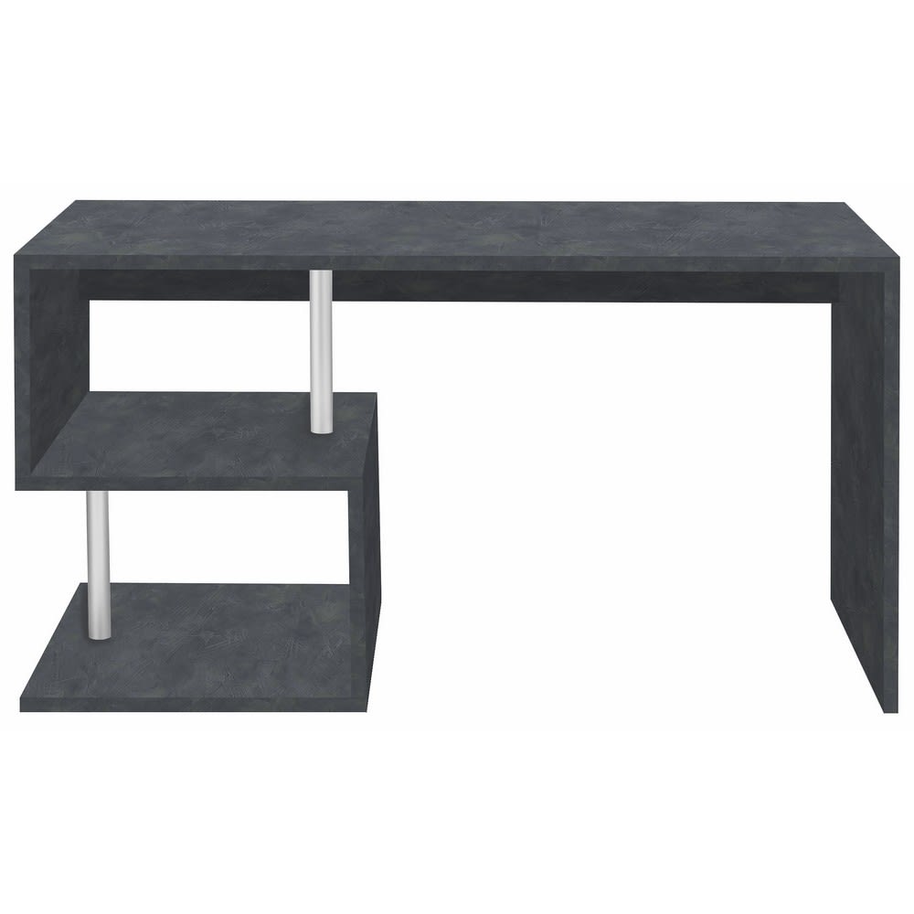 Scrivania Moderna Da Ufficio 140x60x77,5 nera - Nero - Pannello di particelle