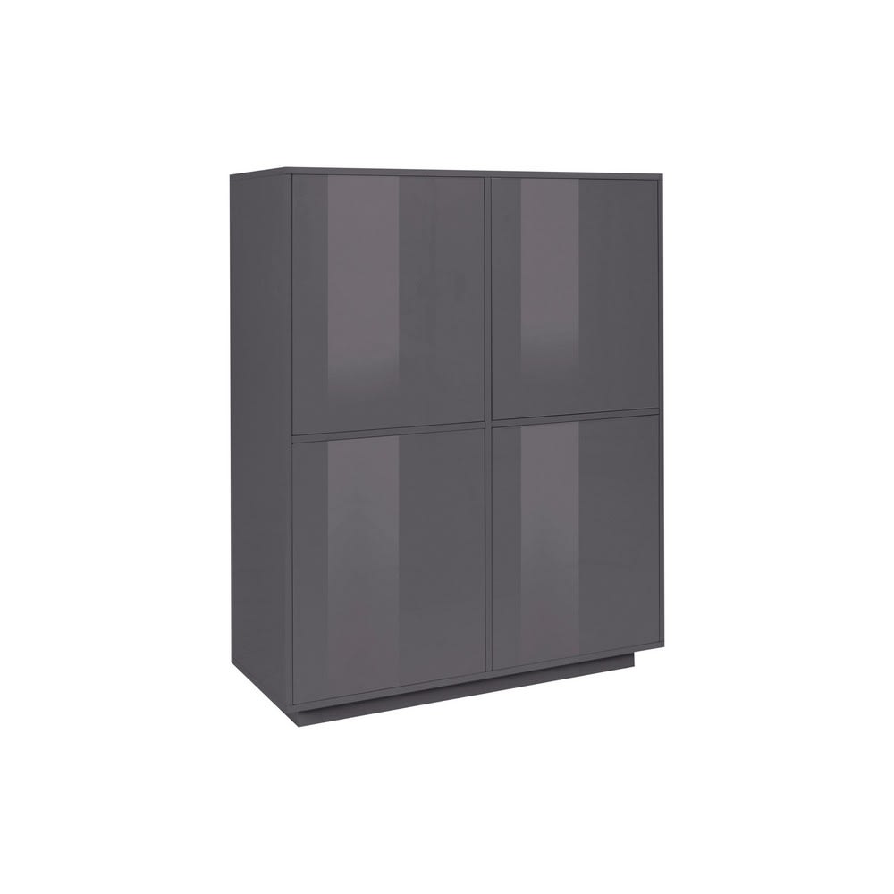 Madia Per Soggiorno Moderna 100,1x41,4x126 antracite - Nero - Pannello di particelle