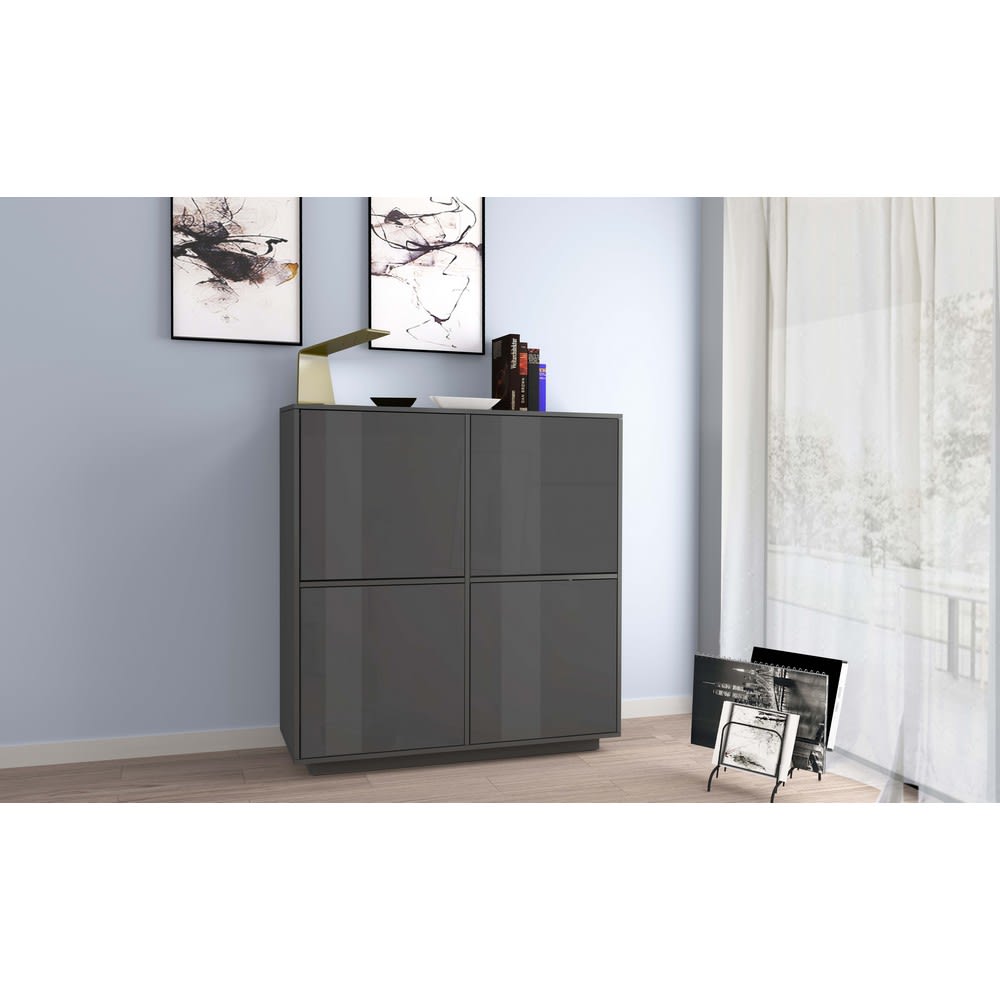 Madia Per Soggiorno Moderna 100,1x41,4x126 antracite - Web