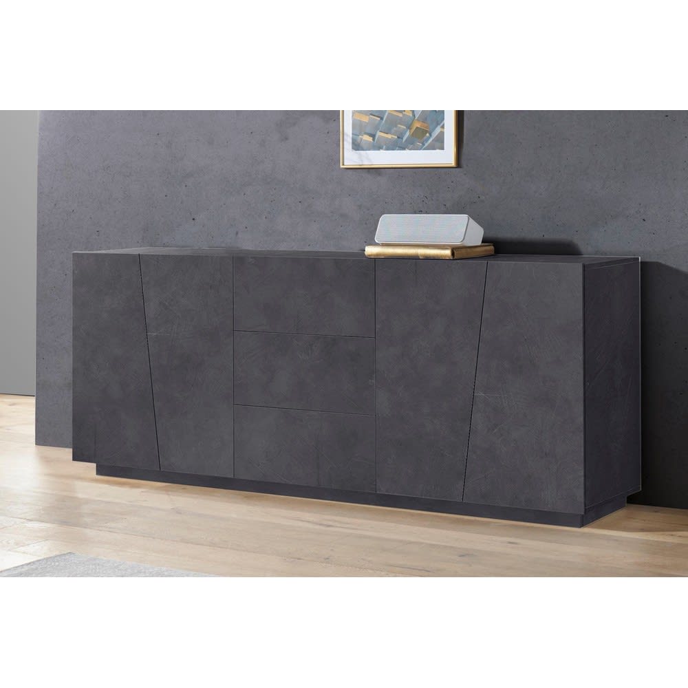Madia Per Soggiorno Moderna 220x43x86 ardesia - Web Furniture