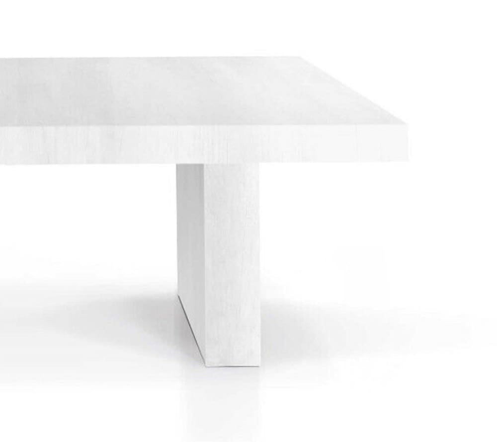 Tavolo in legno bianco consumato allungabile 180x100 cm - 480x100