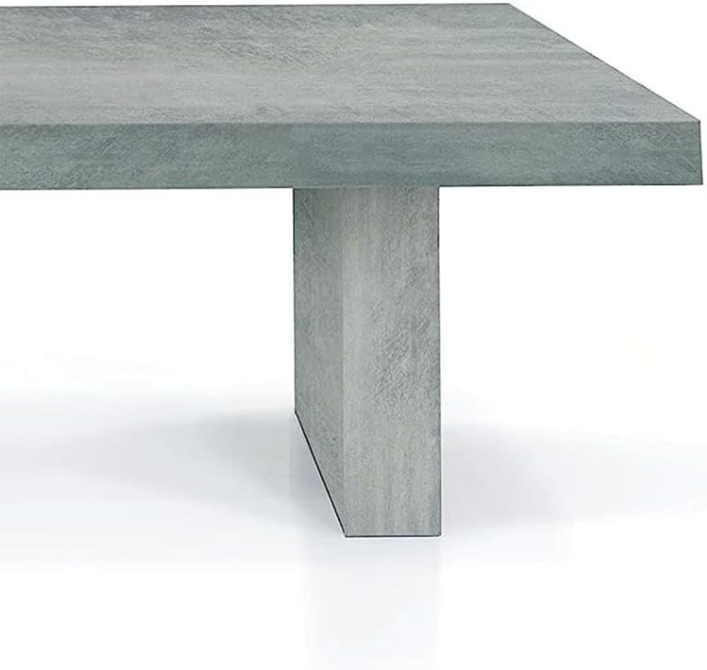 Ausziehbarer Tisch aus Holz mit Beton-Laminat, 180 x 100- 480 x