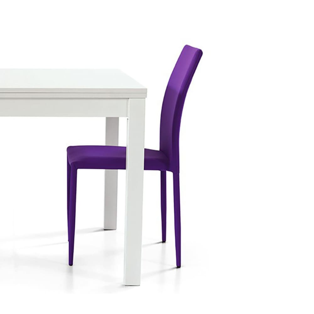 Tavolo bianco allungabile a libro 90×90 cm - 180×90 cm -