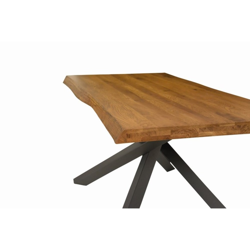 Tavolo massello rovere nodato 250x100 cm (grano) - Konte.Design