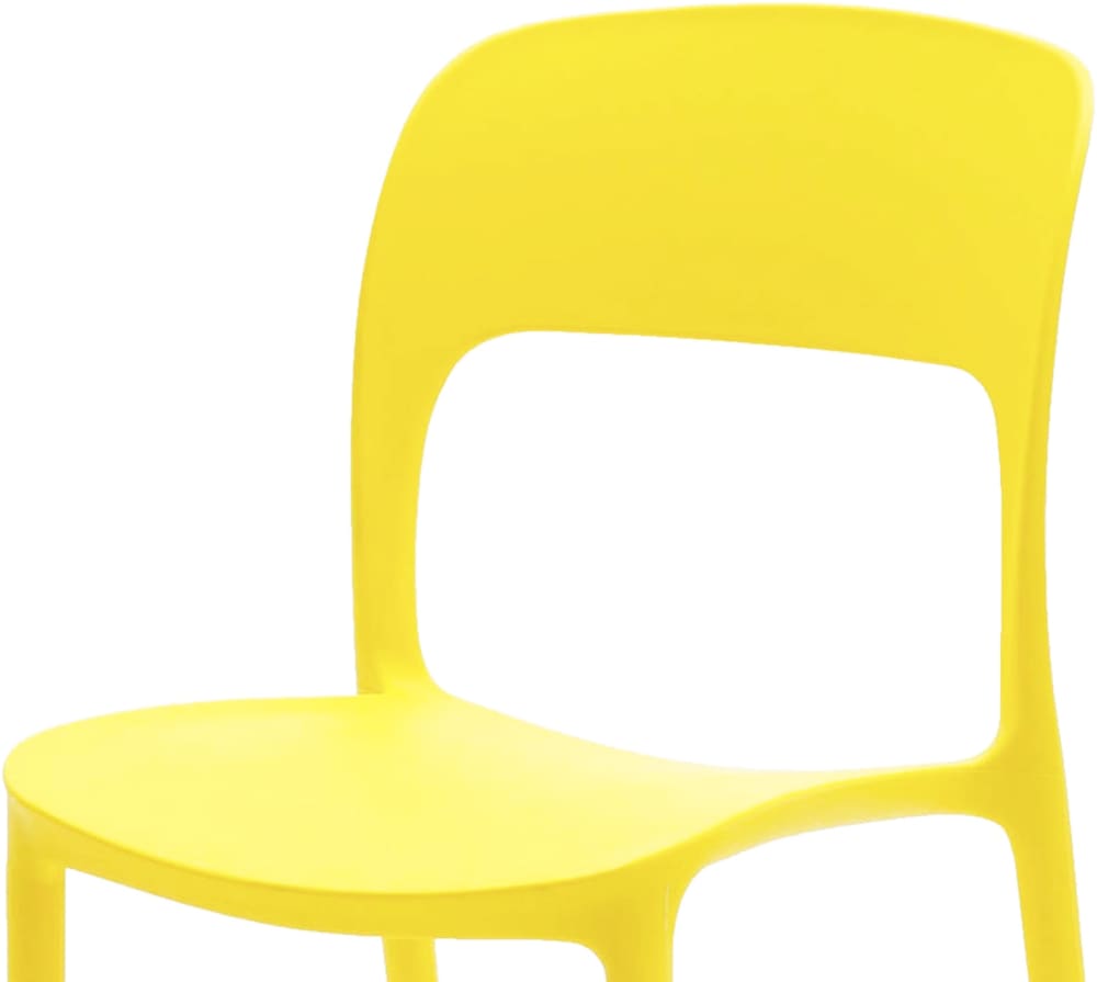 Set mit 4 gelben Stühlen aus Polypropylen - Maisons Du Monde