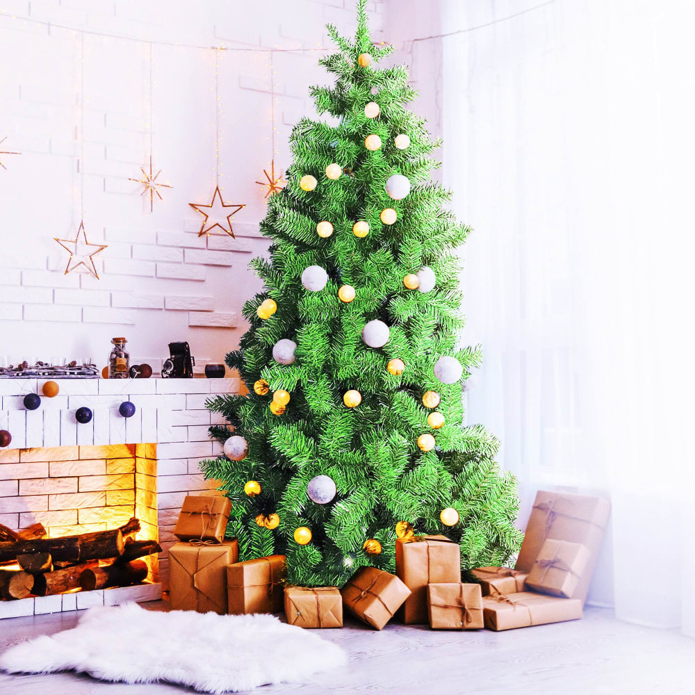 Albero di natale 210 cm verde 210h cm - Dmora