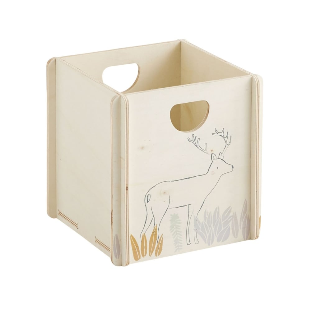 Boîte de rangement sans clous ni vis en bois 31 x 31 x 31 cm