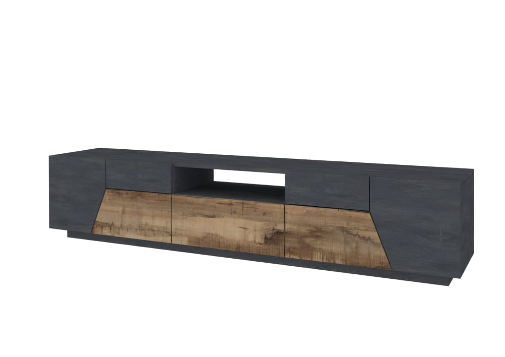 Mobile Porta Tv Moderno 220,1x43x46 Nero - Web Furniture