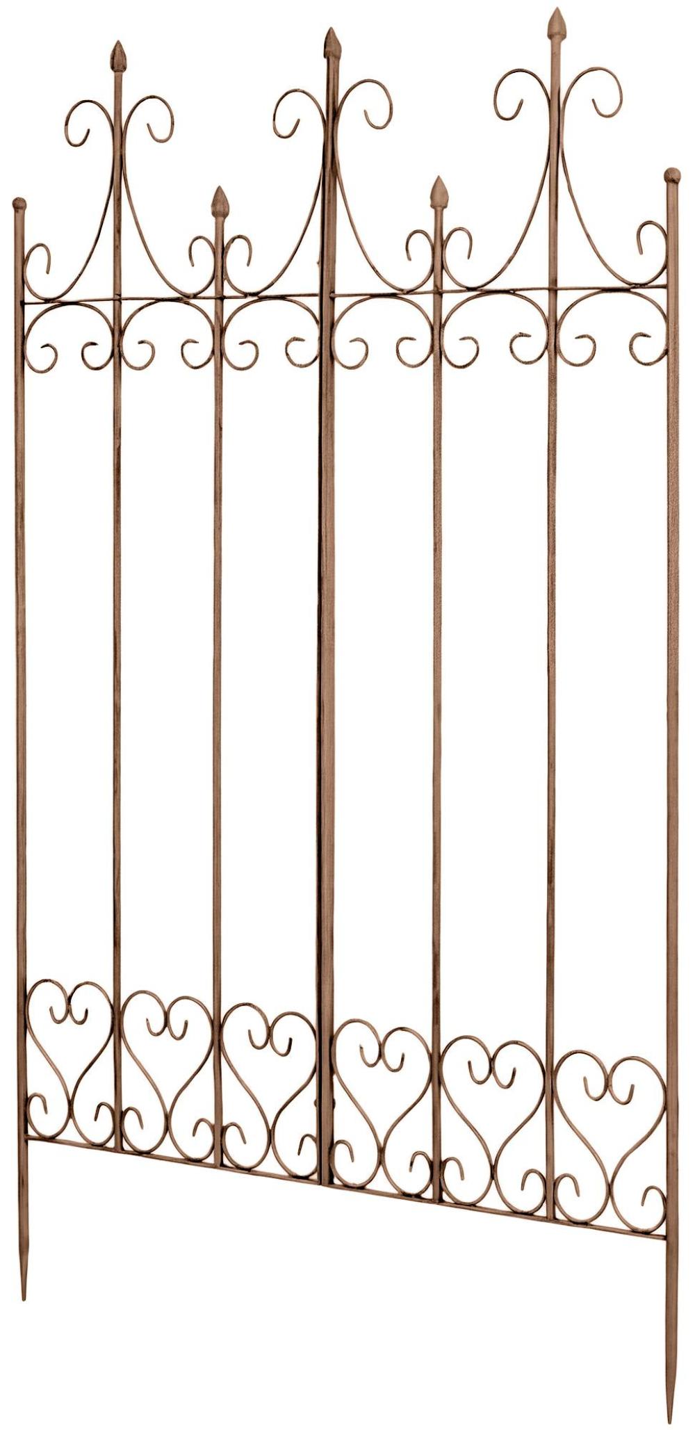 Treillis pour plantes grimpantes en metall marron antique — Beyit