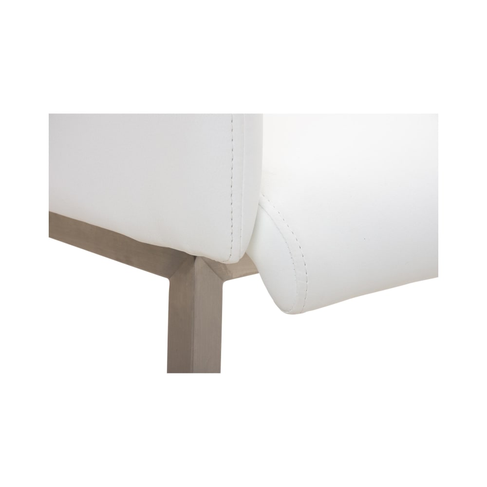 Freischwinger mit Sitz aus Kunstleder weiß - Maisons Du Monde