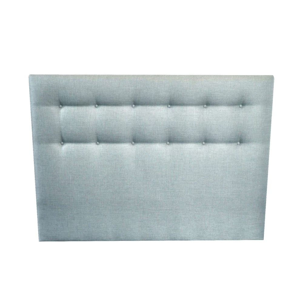 Tete de lit capitonnee aube bleu ciel 160x115cm