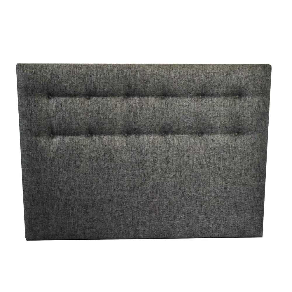 Tete de lit capitonnee symbiose gris elephant 160x115cm