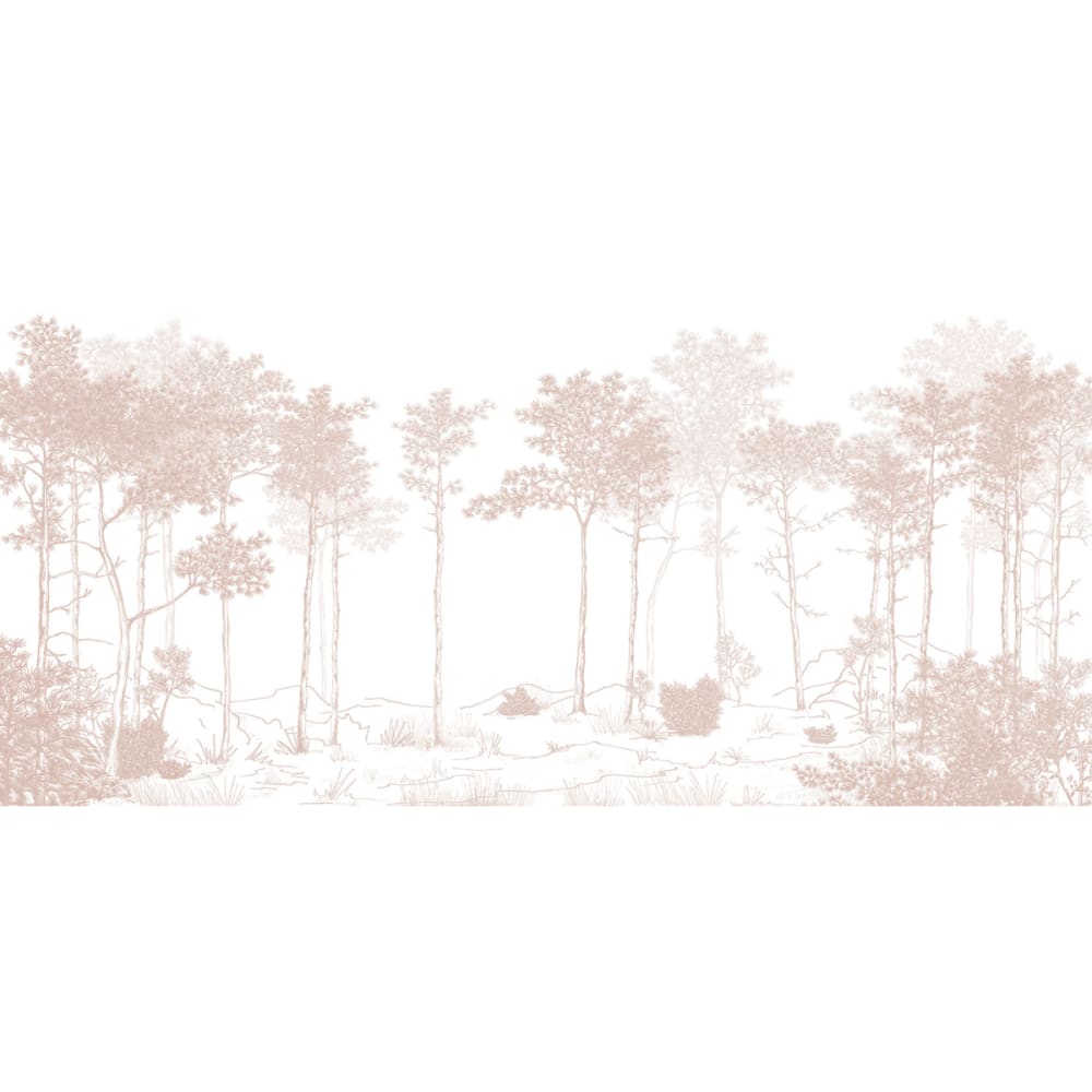 Papier peint balade dans les bois, beige 225 x 250cm — vue 3