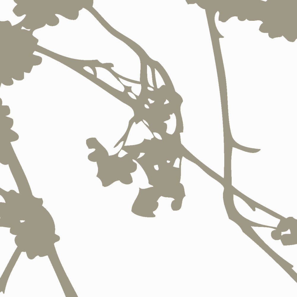 Papier peint entre les branches, gris 225 x 250cm — vue 4