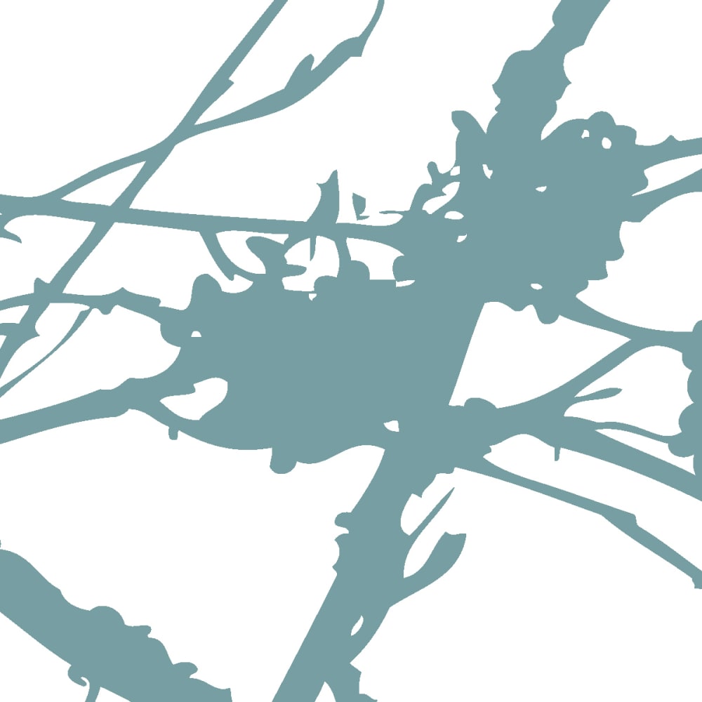 Papier peint entre les branches, bleu 375 x 250cm — vue 4