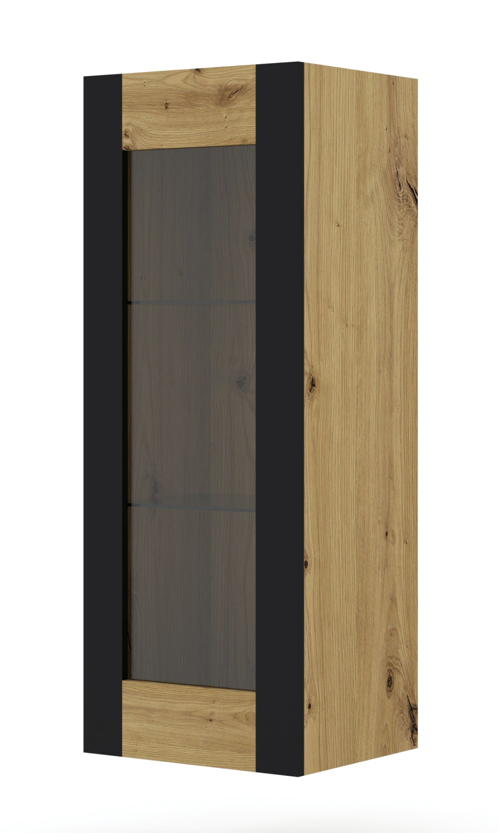 Meuble TV effet bois Crème et Noir Meuble TV effet bois Crème et Noir