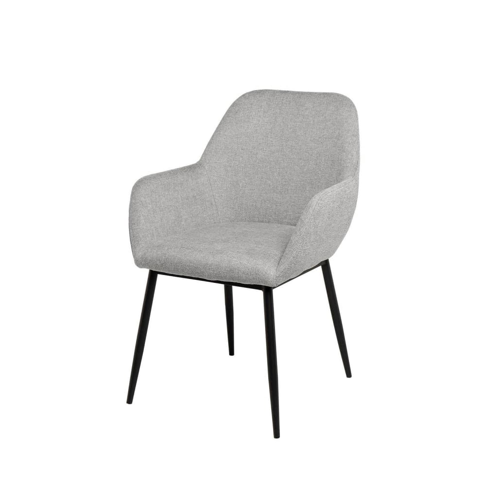 chaise rembourrée gris