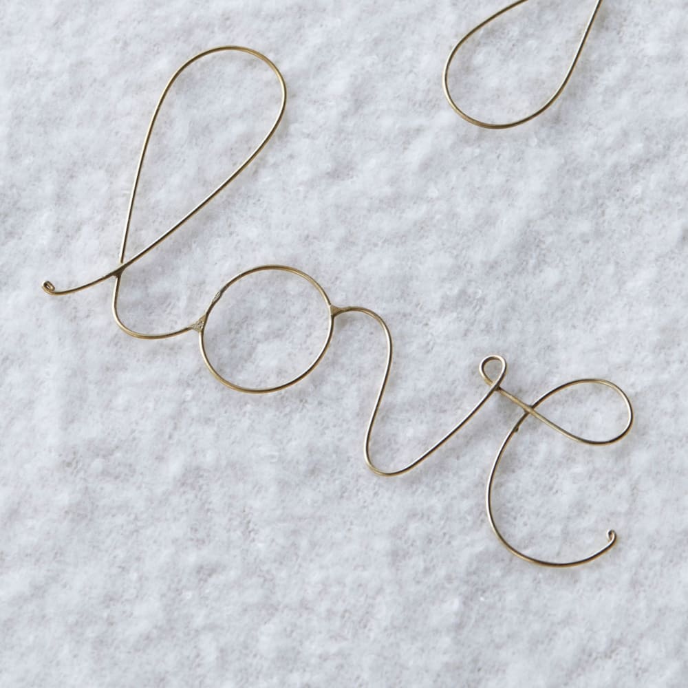 Mot fil de laiton doré "love" métal doré 0.1 x 17.5 - Maisons du Monde