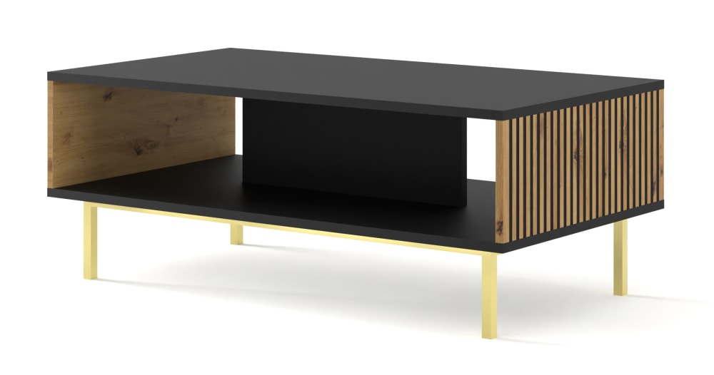 Table basse effet bois