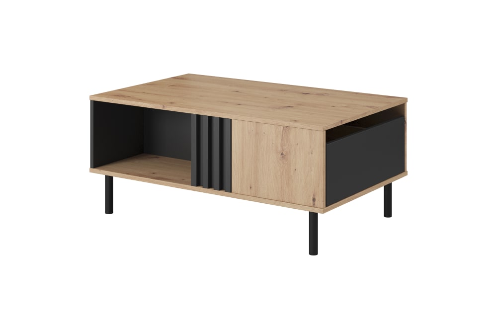 Table basse effet bois