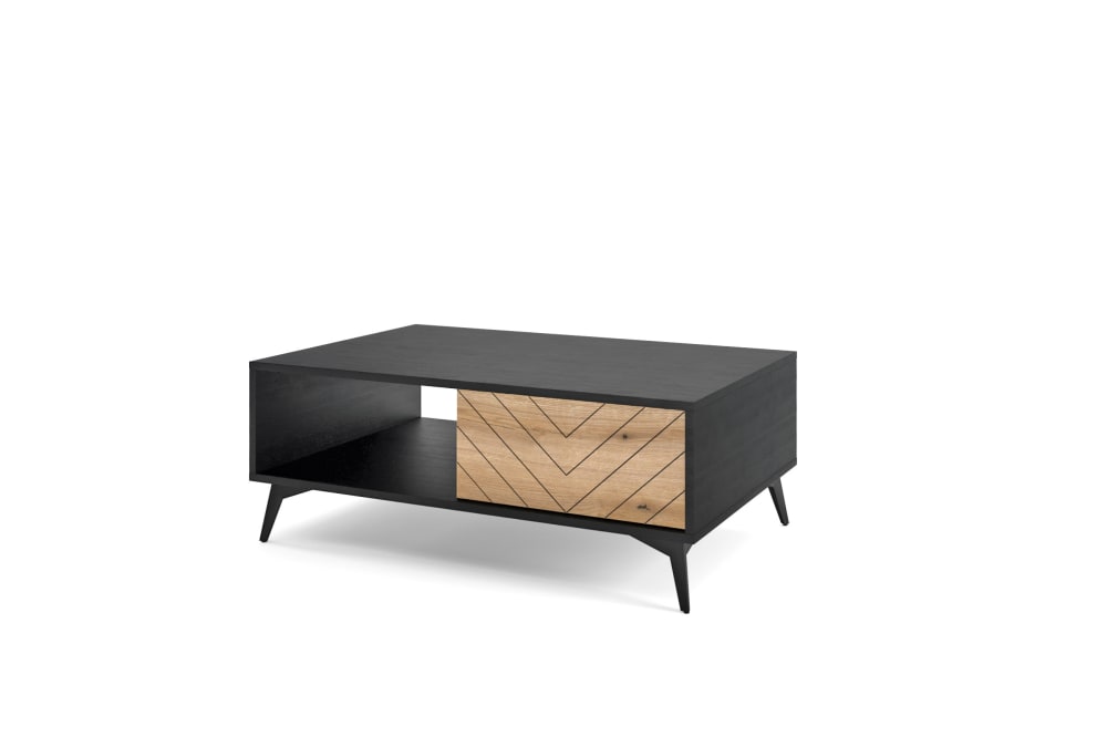 Table basse effet bois