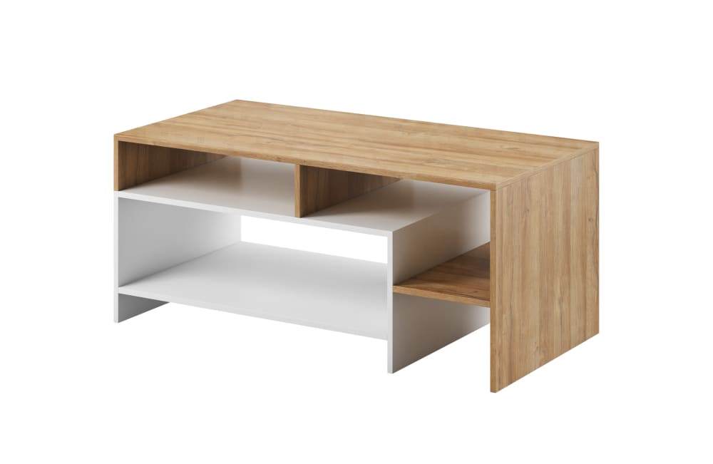 Table basse effet bois