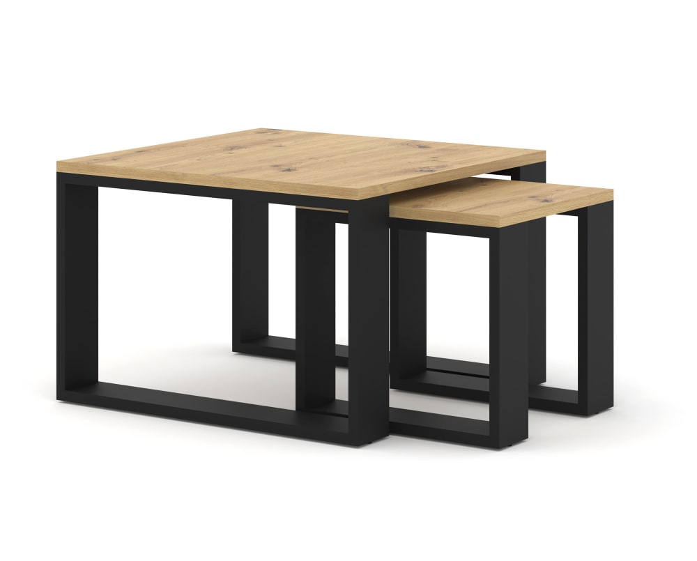 Table basse effet bois